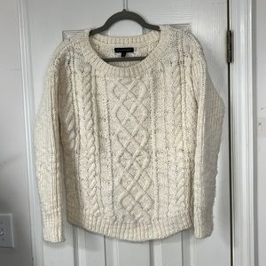Banana Republic chunky cream sweater - like new